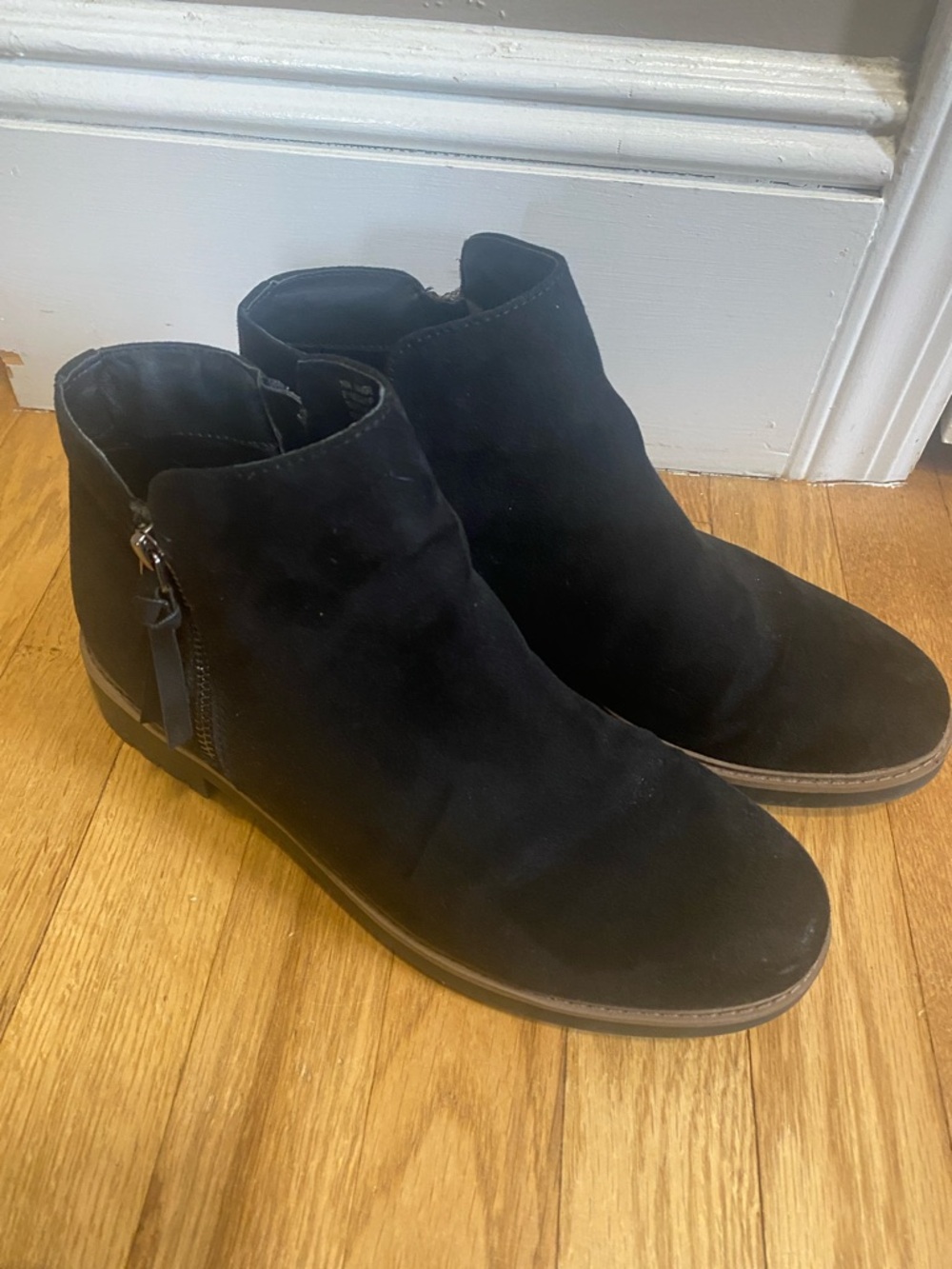 Esprit Black Suede Ankle Boots